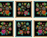 24&quot; X 44&quot; Panel Flowers Floral Designs TusconCotton Fabric Panel D366.44 - $8.63