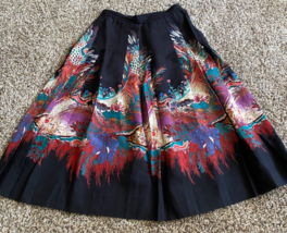 Vintage Nicole Miller For P.J Walsh abstract print A line Skirt Women&#39;s size 4 - £23.40 GBP
