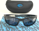 Costa Sunglasses Corbina CB 11 Matte Black Wrap Frames Black Polarized 580P - $93.28
