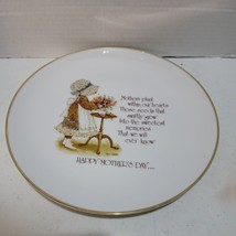 Holly Hobbie Mother&#39;s Day Plate Porcelain 1975 - £6.12 GBP