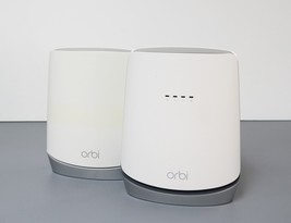 NETGEAR Orbi AX5400 Tri-Band Mesh WiFi 6 System Cable Modem (2-Pack) - White image 2