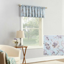 Floral Elites Textured Window Valance, Blue Neutral Tones 54&quot; W x 17&quot; L  - NEW - £11.05 GBP