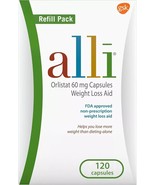 Weight Loss Aid Refill Pack 60 Mg Capsules by Alli Orlistat 120 Cap 01/2... - $447.61 MXN