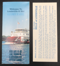 1970s Steamer Belle of Louisville Riverboat Kentucky KY Flyer Brochure T... - £10.97 GBP