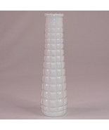Vintage E. O. Brody White Milk Glass  Waffle Square Pattern MCM Bud Vase... - £6.88 GBP