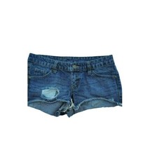 Mossimo Shorts 2/26 Womans Low Rise Short Booty Raw Hem Distressed Frayed Summer - £20.64 GBP