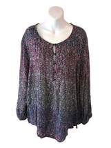 Lucky Brand Womens Bohemian Peasant Blouse Sz 3x Pre Owned - £17.38 GBP