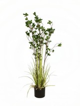 EUROPALMS Immergrünstrauch With Grass, Artifical Plant, 120 CM - £55.99 GBP