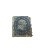 1867 US Postage Stamp #86 E Grill Used Light Cancel - 1 Cent Blue - £37.39 GBP