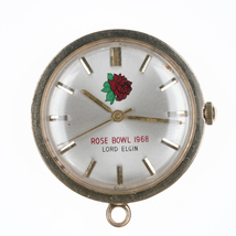 14k Gold Automatic 1968 Rose Bowl Lord Elgin Pocket watch - £768.44 GBP