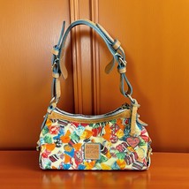 Dooney &amp; Bourke Leather Multicolor Candy Printed Shoulder Bag USED Pls S... - $65.33