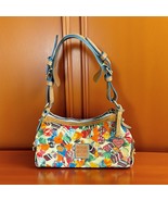 Dooney &amp; Bourke Leather Multicolor Candy Printed Shoulder Bag USED Pls S... - $91.59 CAD