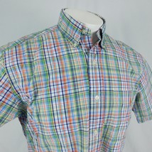 Ralph Lauren Men Classic Fit Plaid Button Down Short Sleeve Shirt Sz S - $23.99