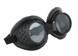 SteamPunk Cosplay Radioactive Style Black Lab Goggles, NEW UNUSED - £9.30 GBP