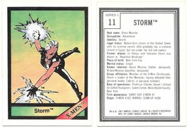 Marvel Universe Series 1 Trading Card #11 Storm 1987 Comic Images NEAR MINT - £10.05 GBP
