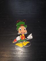 Vintage 1988 Jiminy Cricket Wood Ornament Walt Disney Christmas Collectible - $10.50