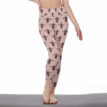 Shabby Chic Dusty Pink Wasp Women&#39;s Leggings Size S-5XL Available - £23.50 GBP
