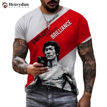 Chinese Kung Fu  Bruce Lee Printed 3D T-shirt Men Women Casual O-Neck Short Slee - £66.20 GBP