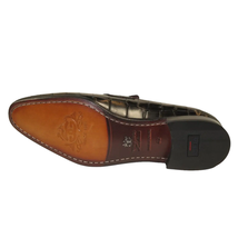 Men's GENIO Genuine Crocodile Embossed Leather Shoes Turkey 120371165 Black image 8