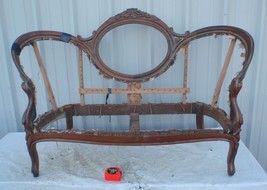 Antique Victorian Loveseat Frame ONLY - £38.54 GBP