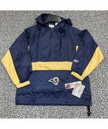 Vintage Los Angeles Rams Windbreaker Youth Small 8 Hibbett Hooded Pocket... - $527.87 MXN