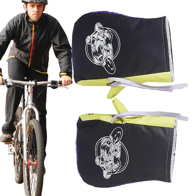 Bike Handlebar Mitts Bike Hand Warmer Waterproof Windproof Cycling Mittens - £8.40 GBP+