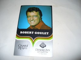 Oversize Vintage Postcard Robert Goulet, Desert Inn, Las Vegas, Nevada, 1978  - £3.16 GBP