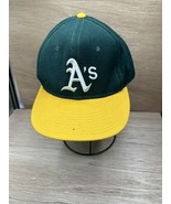 Vintage Oakland Athletics A&#39;s New Era Made USA Fitted Hat 5950 Pro Model... - $26.89 CAD