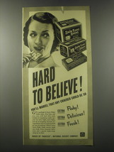 1941 Nabisco Snow Flake Sodas Crackers Ad - Hard to believe! - $18.49