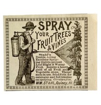 Stahl Fruit Tree Vine Spray 1894 Advertisement Victorian Garden ADBN1bbb - $19.99