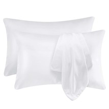 100% Organic Bamboo Pillowcases Set Of 2 Standard Queen Size Oeko-Tex Bamboo Pil - £19.17 GBP