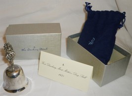 Collectible Danbury Mint Mother's Day Bell 1975 Silver Plate Nmb Dust Bag Coa - $24.00