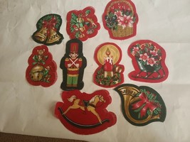 Vtg 1982 Fabric Cut &amp; Sew Cranston Print Works Panel Of 10 Ornaments - £7.40 GBP