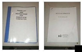 Hudco HC 20 Compactor Parts List &amp; Instruction Manual - $12.88