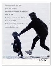 Sony Olden Days What&#39;s Next Mom &amp; Toddler Vintage 1997 Print Magazine Ad - $9.70