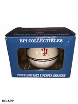 Vintage Hoosier Basketball Salt &amp; Pepper Porcelain Shakers - £37.13 GBP