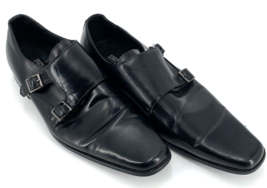 Stacy Adams Mens Gordon Cap Toe Monk Strap Dress Shoes 24759-001 Black S... - $14.92