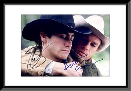 Brokeback Mountain Jake Gyllenhaal and Heath Ledger signed movie photo - £237.74 GBP