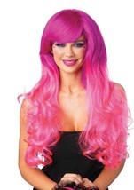 Leg Avenue A2001 Pink Two-Tone Long Wavy Wig - £21.74 GBP