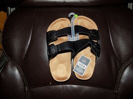 West Loop Black Slip on 2 Buckle Sandals Size M (2/3) Boy's NEW - $24.30