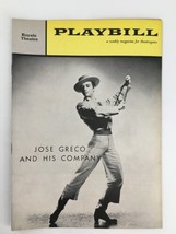1961 Playbill Royale Theatre Jose Greco and His Company Lola De Ronda - $14.20