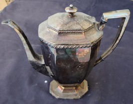 Vintage Homan Silver Plate Coffee Pot - VGC - 037 - F0056318 - RARE PATTERN - $79.19