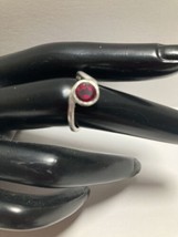Handmade Artisan Asymmetrical Ruby and Sterling silver. Perfect for Valentines. - £39.56 GBP
