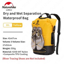 Naturehike Backpack Waterproof Ruack Dry Wet Separation Bag for Outdoor Travel C - £108.40 GBP