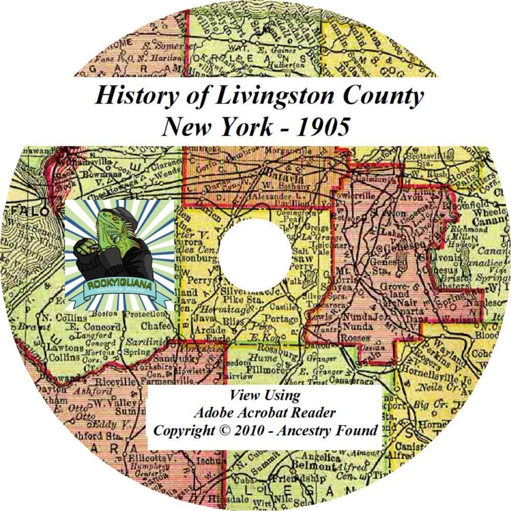 1905 History & Genealogy LIVINGSTON County New York NY