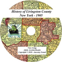 1905 History &amp; Genealogy Livingston County New York Ny - £4.67 GBP