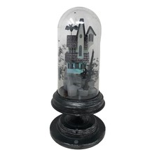 Gemmy Haunted House Snow Globe Changing Color Light Bat Motion Sensor SEE VIDEO - £79.11 GBP