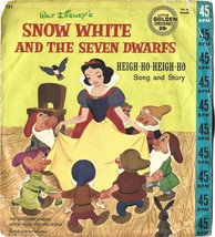 Walt Disney&#39;s SNOW WHITE and The Seven Dwarfs -The Sandpipers 7&quot; Vinyl S... - £6.32 GBP