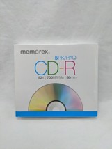 Memorex 5Pk CD-R 52X 700MB/Mo 80 Min - £11.34 GBP