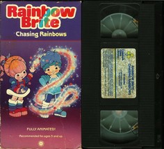 Rainbow Brite Ch ASIN G Rainbows Vhs 3 Episodes Children&#39;s Video Library Tested - £31.89 GBP